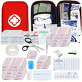 First Aid Kit - 188 pcs - for car, home, travel, camping, office or sport, fully stocked with emergency and survival essentials